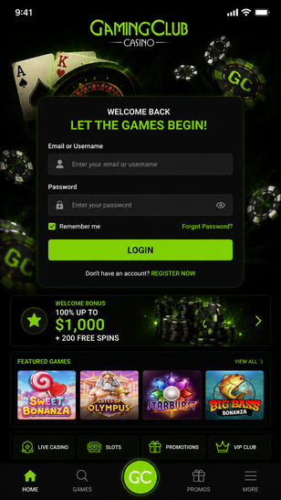 gaming club casino Gameplay