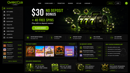 gaming club casino Gameplay